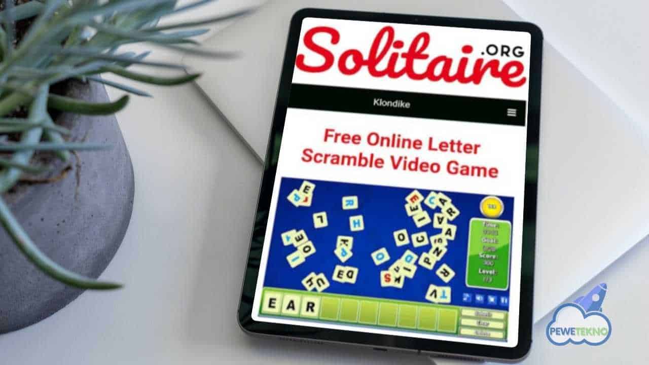 letter scramble -  main game di solitaire.org