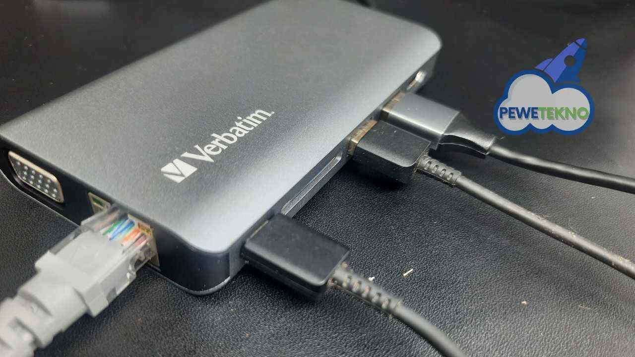 USB Type C terbaik - USB Hub 8 port Verbatim