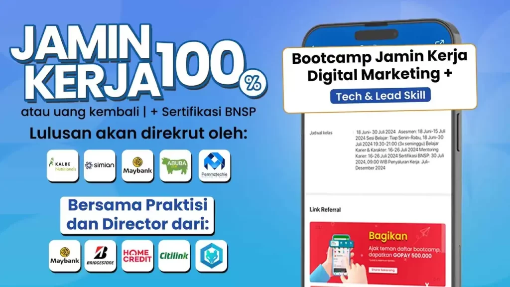 bootcamp dengan jaminan kerja